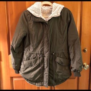 Reversible Gap Parka/Jacket with Sherpa Lining